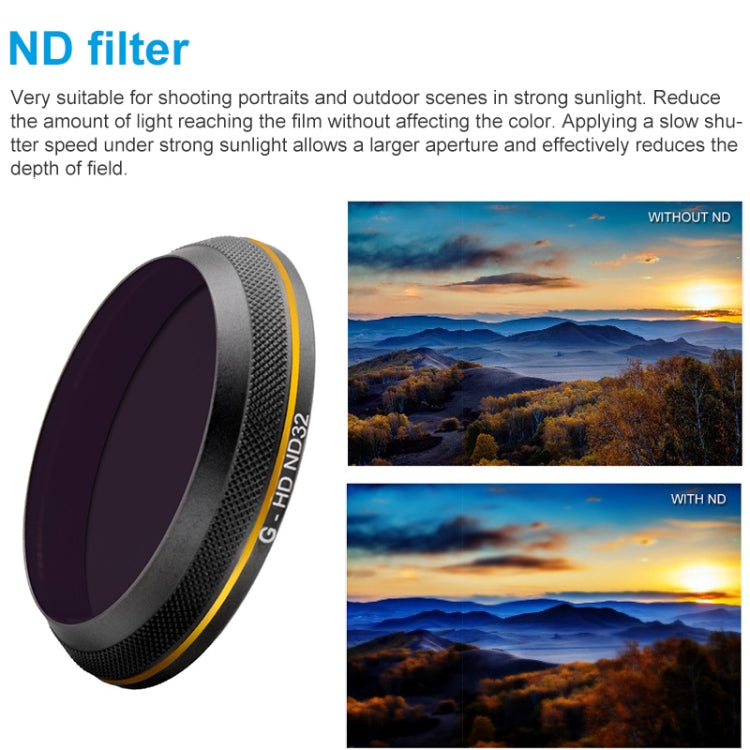 PGYTECH X4S-HD ND32 Gold-edge Lens Filter for DJI Inspire 2 / X4S Gimbal Camera Drone Accessories - free shipping - PMC TechLife - Order now!