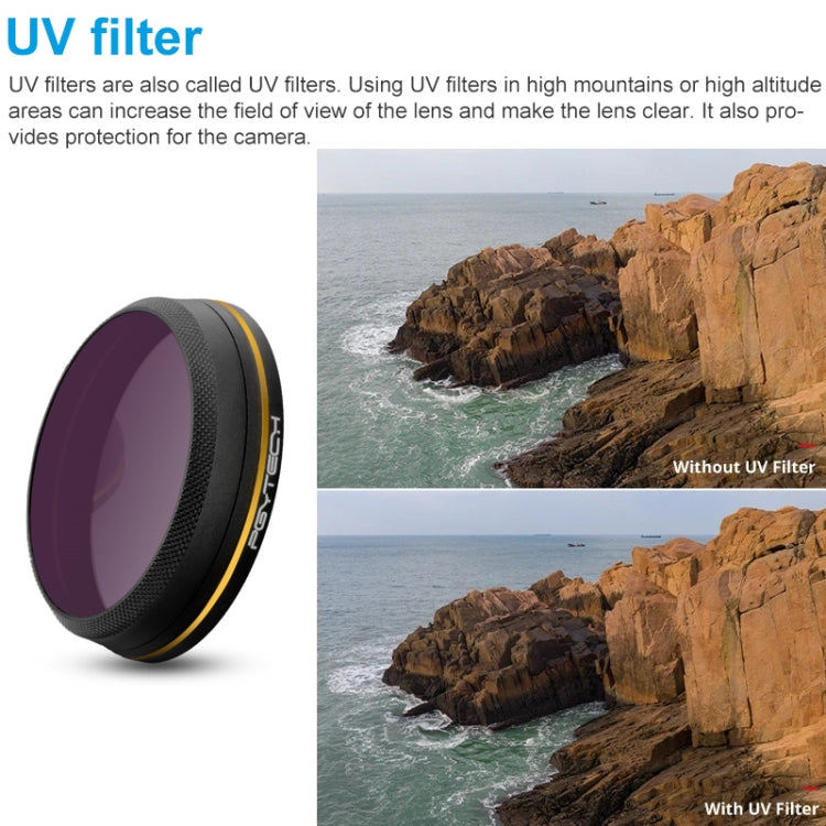 PGYTECH X4S-MRC UV Gold-edge Lens Filter for DJI Inspire 2 / X4S Gimbal Camera Drone Accessories - free shipping - PMC TechLife - Order now!