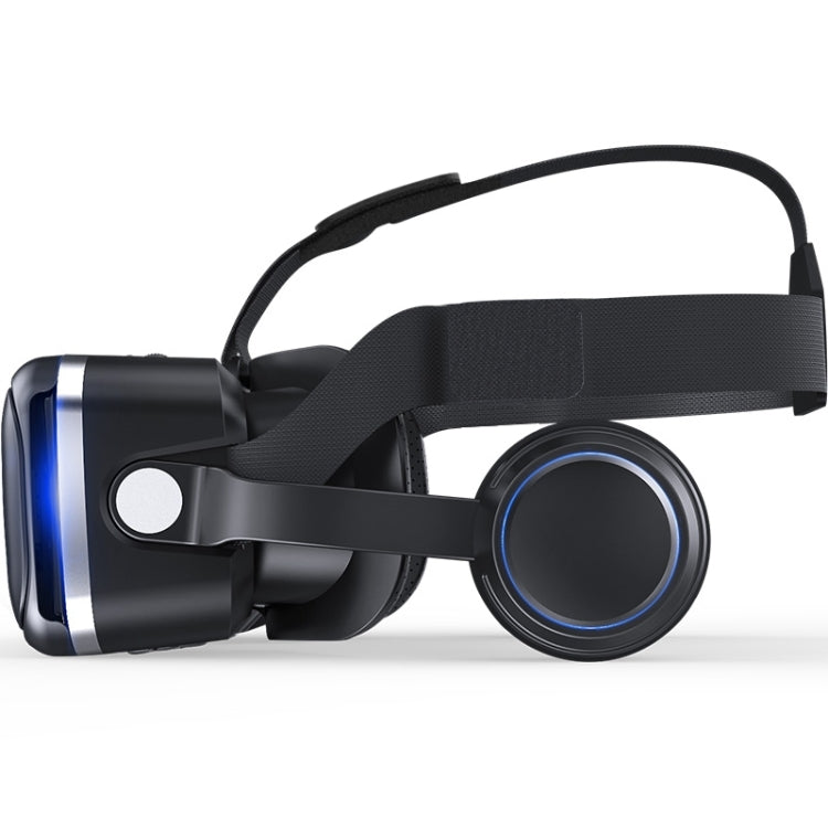 VR SHINECON G04E Virtual Reality 3D Video Glasses Suitable for 3.5 inch - 6.0 inch Smartphone with HiFi Headset (Black) - VR Headset by PMC TechLife | Online Shopping South Africa | PMC TechLife