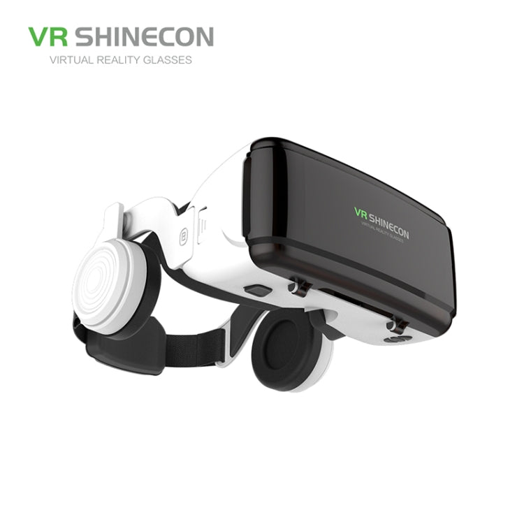 VR SHINECON G06E Virtual Reality 3D Video Glasses Suitable for 4.7 inch - 6.1 inch Smartphone with Headset (White) - VR Headset by PMC TechLife | Online Shopping South Africa | PMC TechLife