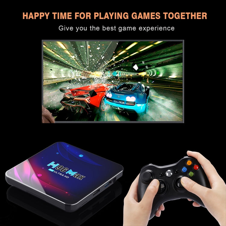 H96 Max V11 4K Smart TV BOX Android 11.0 Media Player with Remote Control, RK3318 Quad-Core 64bit Cortex-A53, RAM: 4GB, ROM: 64GB, Support Dual Band WiFi, Bluetooth, Ethernet, EU Plug - RK3318 by PMC TechLife | Online Shopping South Africa | PMC TechLife | Buy Now Pay Later Mobicred