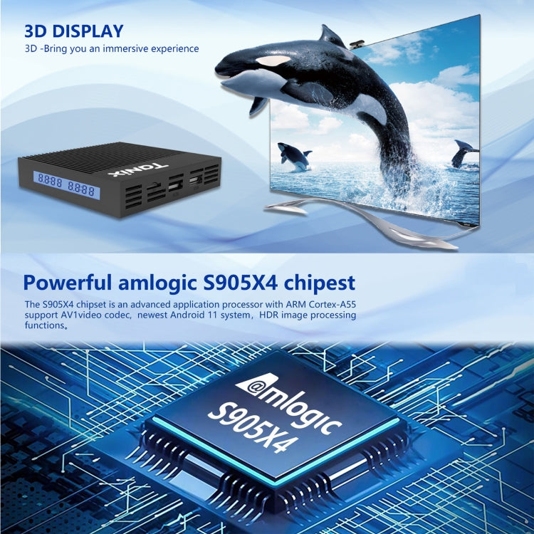 Tanix X4 Android 11 Smart TV Box, Amlogic S905X4 Quad Core, 4GB+64GB, Dual Wifi, BT (AU Plug) - Amlogic S905 by PMC TechLife | Online Shopping South Africa | PMC TechLife | Buy Now Pay Later Mobicred