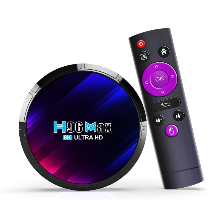 H96 Max 8K Ultra HD Smart TV Box Android 13.0 Media Player with Remote Control, RK3528 Quad-Core, 4GB+64GB(UK Plug) - RK3318 by PMC TechLife | Online Shopping South Africa | PMC TechLife