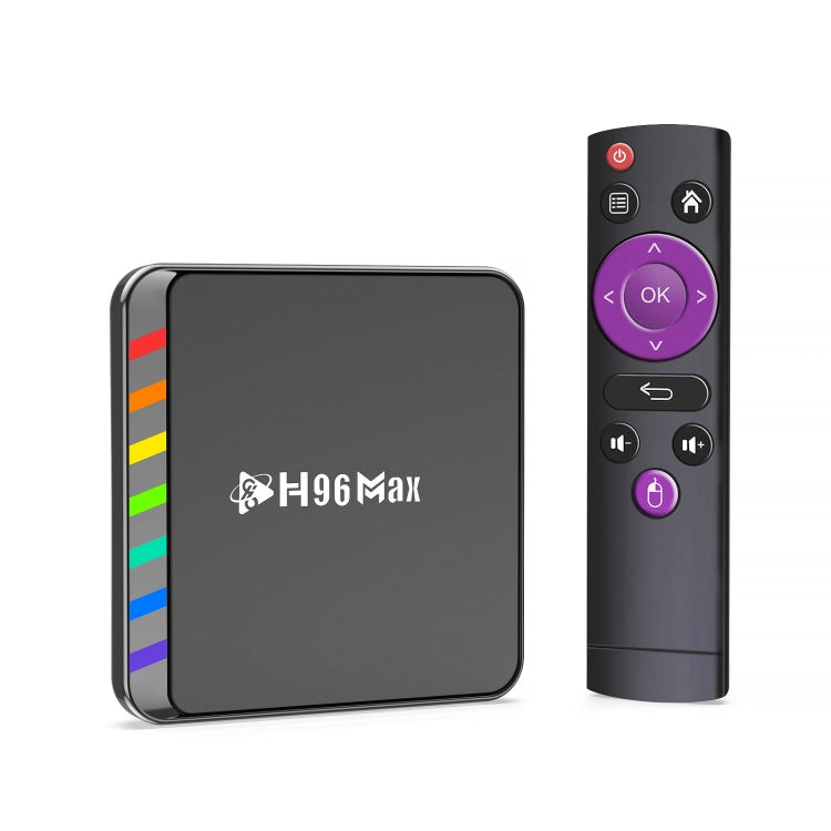 H96 Max W2 4K Ultra HD Android 11.0 Smart TV Box with Remote Control, Amlogic S905W2 Quad-Core, 4GB+64GB(AU Plug) - Amlogic S905 by PMC Jewellery | Online Shopping South Africa | PMC Jewellery | Buy Now Pay Later Mobicred