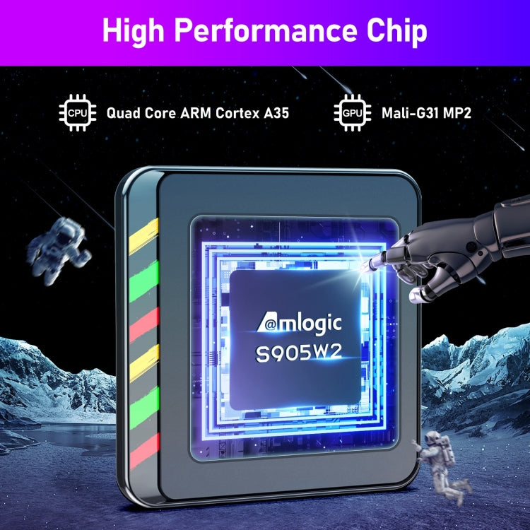 H96 Max W2 4K Ultra HD Android 11.0 Smart TV Box with Remote Control, Amlogic S905W2 Quad-Core, 4GB+64GB(UK Plug) - Amlogic S905 by PMC TechLife | Online Shopping South Africa | PMC TechLife | Buy Now Pay Later Mobicred