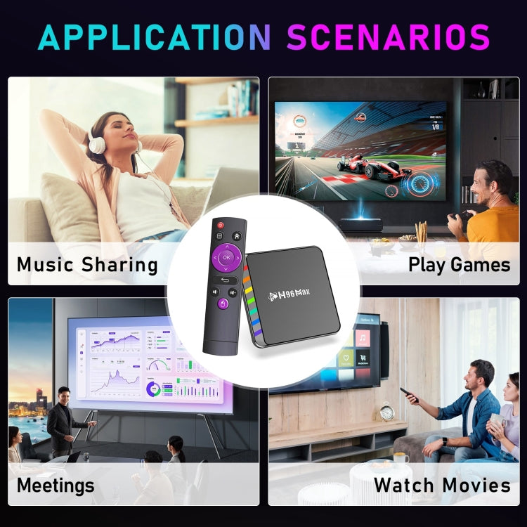 H96 Max W2 4K Ultra HD Android 11.0 Smart TV Box with Remote Control, Amlogic S905W2 Quad-Core, 4GB+64GB(AU Plug) - Amlogic S905 by PMC TechLife | Online Shopping South Africa | PMC TechLife | Buy Now Pay Later Mobicred
