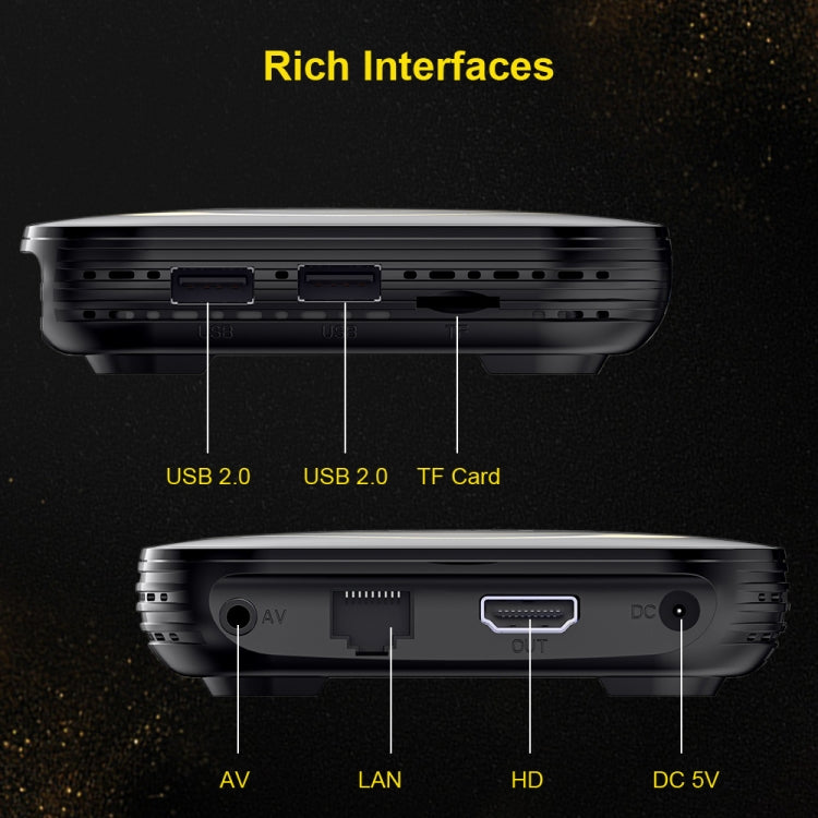 HK1 RBOX-H8S 4K Ultra HD Android 12.0 Smart TV Box with Remote Control, Allwinner H618 Quad-Core, 4GB+64GB(EU Plug) - Others by PMC TechLife | Online Shopping South Africa | PMC TechLife | Buy Now Pay Later Mobicred