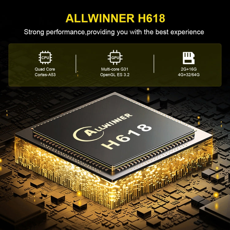 HK1 RBOX-H8S 4K Ultra HD Android 12.0 Smart TV Box with Remote Control, Allwinner H618 Quad-Core, 4GB+64GB(US Plug) - Others by PMC TechLife | Online Shopping South Africa | PMC TechLife | Buy Now Pay Later Mobicred