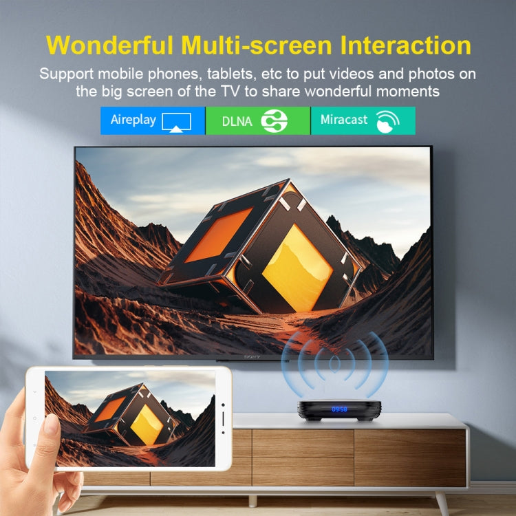 HK1 RBOX-H8S 4K Ultra HD Android 12.0 Smart TV Box with Remote Control, Allwinner H618 Quad-Core, 4GB+64GB(AU Plug) - Others by PMC TechLife | Online Shopping South Africa | PMC TechLife | Buy Now Pay Later Mobicred