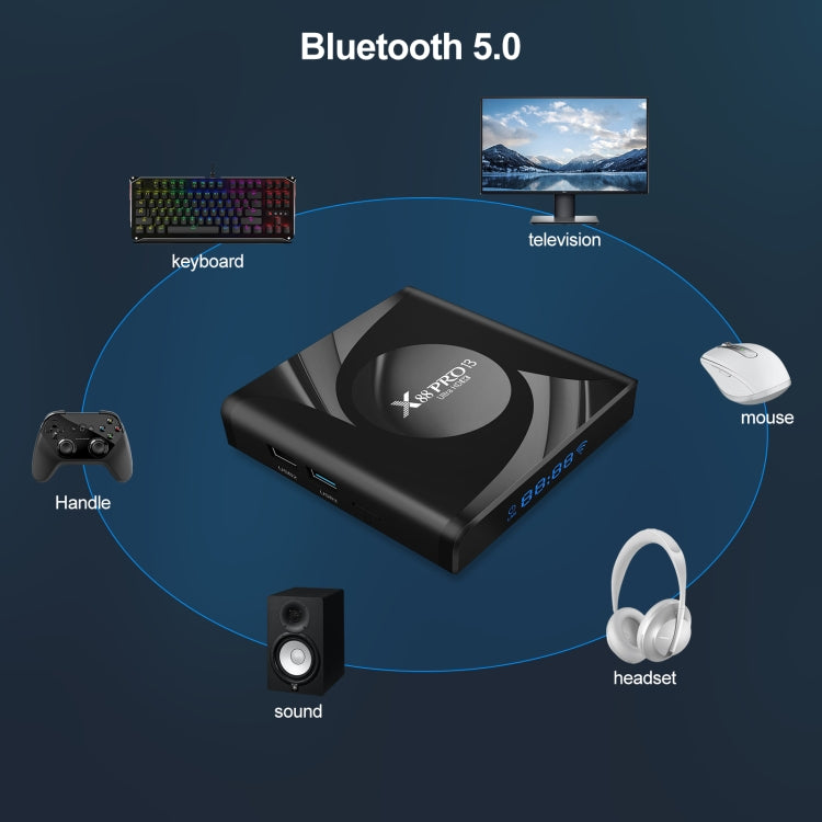 X88 Pro 13 Android 13.0 Smart TV Box with Remote Control, RK3528 Quad-Core, 4G+64GB (AU Plug) - Others by PMC TechLife | Online Shopping South Africa | PMC TechLife | Buy Now Pay Later Mobicred