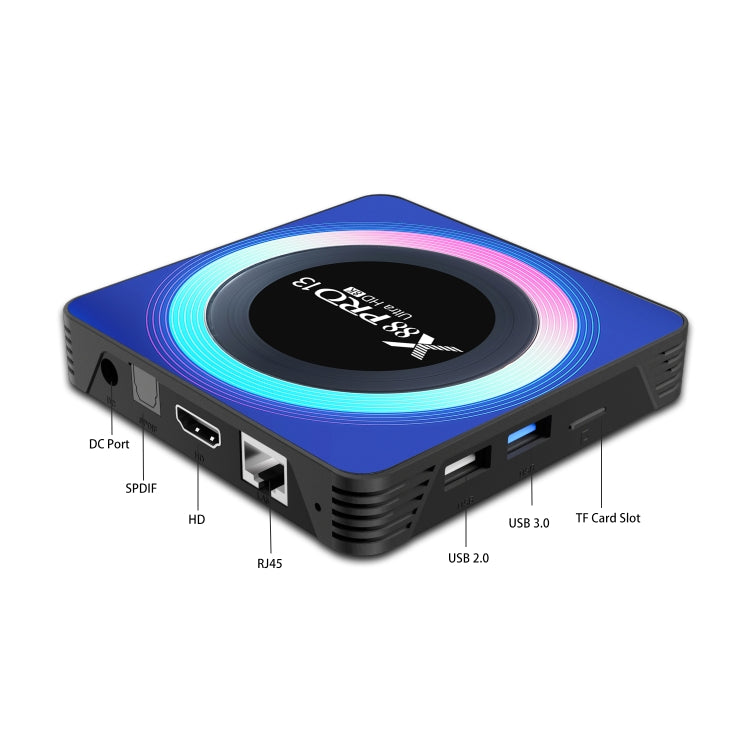 Acrylic X88 Pro 13 8K Ultra HD Android 13.0 Smart TV Box with Remote Control, RK3528 Quad-Core, 4G+32GB(UK Plug) - Others by PMC TechLife | Online Shopping South Africa | PMC TechLife | Buy Now Pay Later Mobicred