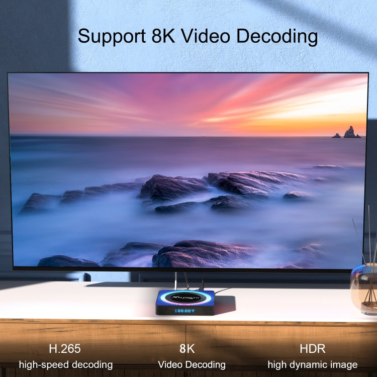 Acrylic X88 Pro 13 8K Ultra HD Android 13.0 Smart TV Box with Remote Control, RK3528 Quad-Core, 4G+32GB(US Plug) - Others by PMC TechLife | Online Shopping South Africa | PMC TechLife | Buy Now Pay Later Mobicred