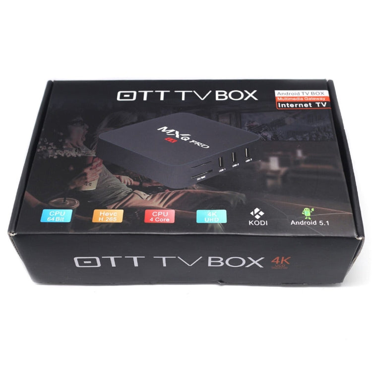 MXQ PROi 1080P 4K HD Smart TV BOX with Remote Controller, Android 7.1 S905W Quad Core Cortex-A53 Up to 2GHz, RAM: 1GB, ROM: 8GB, Support WiFi - Amlogic S905 by PMC Jewellery | Online Shopping South Africa | PMC Jewellery | Buy Now Pay Later Mobicred