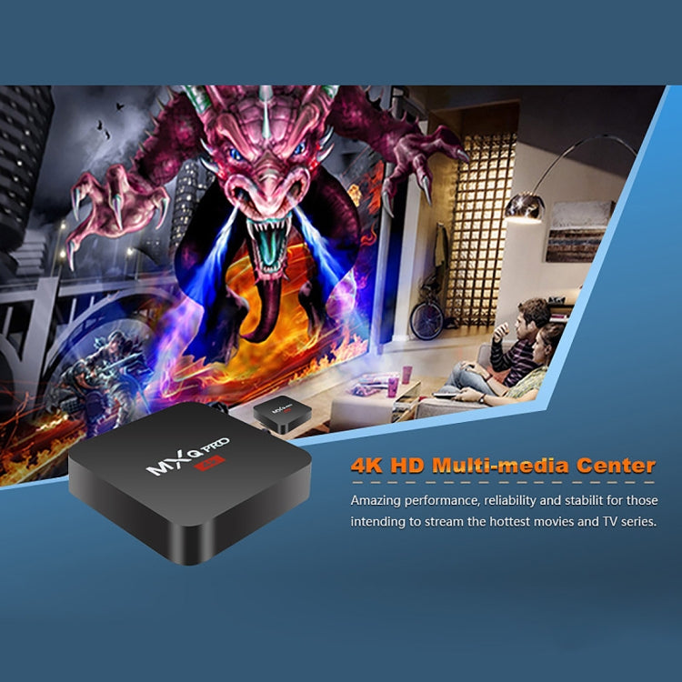 MXQ PROi 1080P 4K HD Smart TV BOX with Remote Controller, Android 7.1 S905W Quad Core Cortex-A53 Up to 2GHz, RAM: 2GB, ROM: 16GB, Support WiFi - Amlogic S905 by PMC TechLife | Online Shopping South Africa | PMC TechLife | Buy Now Pay Later Mobicred