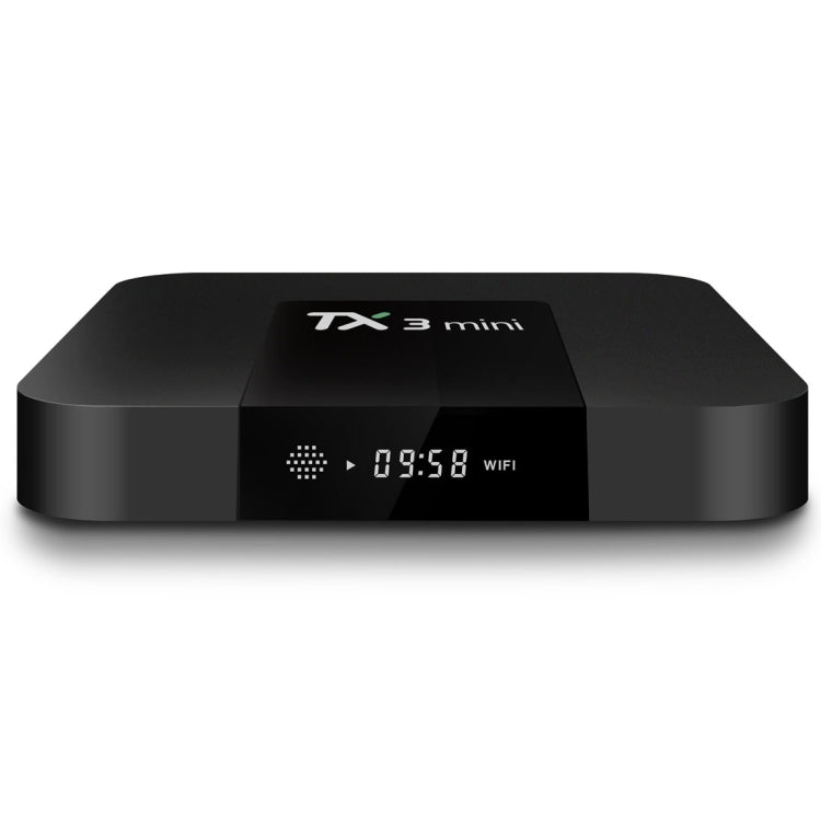 TX3 Mini 4K*2K Display HD Smart TV BOX Player with Remote Controller, Android 7.1 OS Amlogic S905W up to 2.0 GHz, Quad core ARM Cortex-A53, RAM: 2GB DDR3, ROM: 16GB, Supports WiFi & TF & AV In & DC In, US Plug(Black) - Amlogic S905 by PMC Jewellery | Online Shopping South Africa | PMC Jewellery | Buy Now Pay Later Mobicred