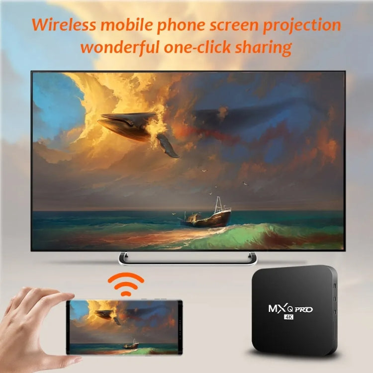 MXQ Pro 4K TV Box Rockchip RK3228A Quad Core CPU Android 7.1, 1GB+8GB wtih Remote Control, UK Plug - RK3228A by PMC TechLife | Online Shopping South Africa | PMC TechLife | Buy Now Pay Later Mobicred