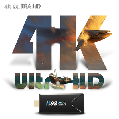 H98 Mini 4K Dongle Smart TV BOX Android 10 Media Player with Remote Control, Allwinner H313 Quad-core ARM Cortex-A53, RAM: 2GB, ROM: 16GB, Support WiFi, Bluetooth, OTG, AU Plug - Allwinner H3 by PMC Jewellery | Online Shopping South Africa | PMC Jewellery | Buy Now Pay Later Mobicred