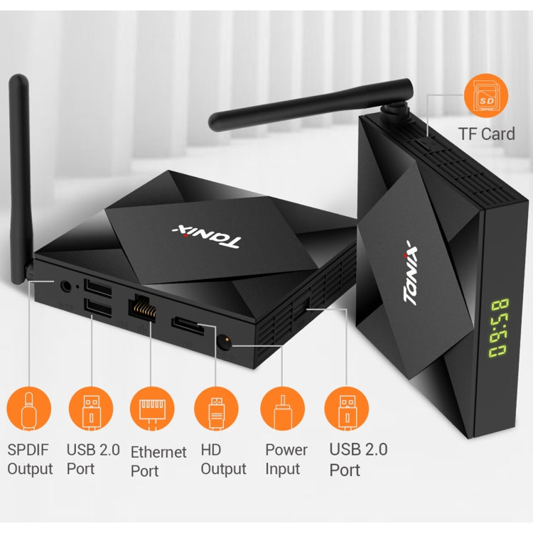 TANIX TX6s 4K Smart TV BOX Android 10 Media Player with Remote Control, Quad Core Allwinner H616, without Bluetooth Function, RAM: 2GB, ROM: 8GB, 2.4GHz WiFi, UK Plug - Allwinner H6 by PMC Jewellery | Online Shopping South Africa | PMC Jewellery | Buy Now Pay Later Mobicred