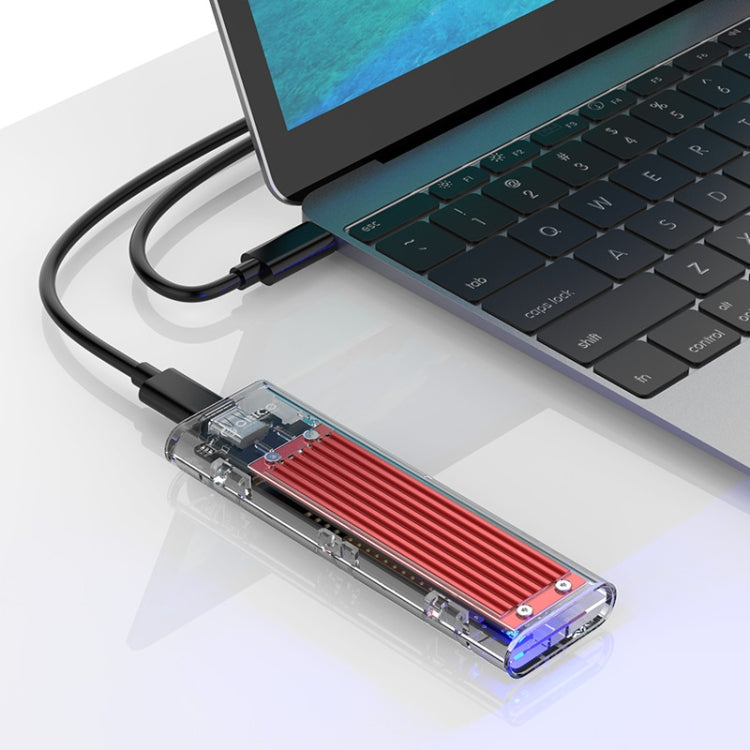 ORICO TCM2-C3 NVMe M.2 SSD Enclosure (10Gbps)(Red) - HDD Enclosure by ORICO | Online Shopping South Africa | PMC Jewellery | Buy Now Pay Later Mobicred