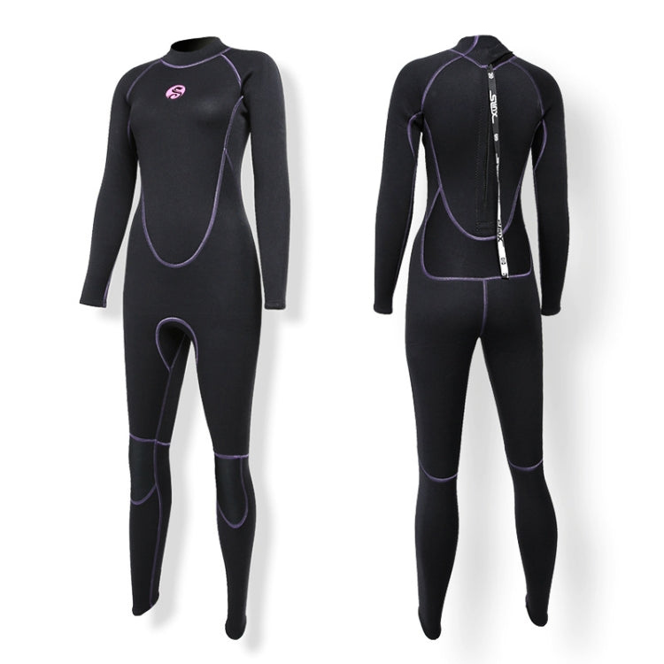 SLINX 1714 3mm Neoprene Super Elastic Warm Long-sleeved Full Body One-piece Wetsuit for Women, Size: L - Swimwear by SLINX | Online Shopping South Africa | PMC Jewellery