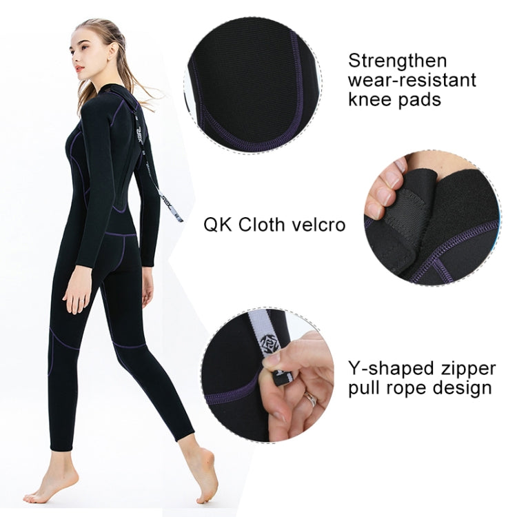 SLINX 1714 3mm Neoprene Super Elastic Warm Long-sleeved Full Body One-piece Wetsuit for Women, Size: L - Swimwear by SLINX | Online Shopping South Africa | PMC Jewellery