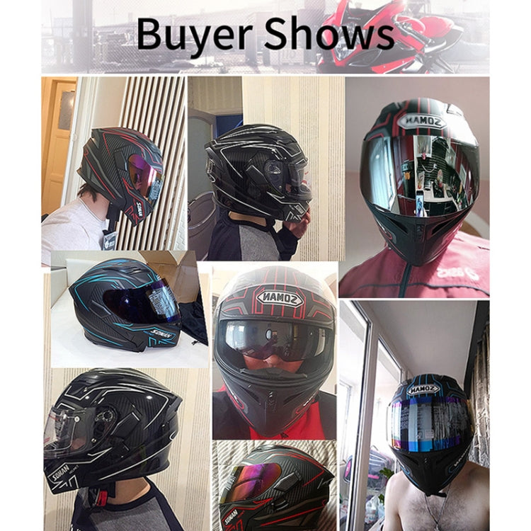 Soman 955 Skyeye Motorcycle Full / Open Face Bluetooth Helmet Headset Full Face, Supports Answer / Hang Up Calls(Pearl White) - free shipping - PMC TechLife - Order now!