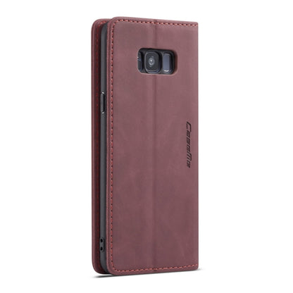 CaseMe-013 Multifunctional Retro Frosted Horizontal Flip Leather Case with Card Slot & Holder & Wallet for Galaxy S8 Plus(Wine Red) - Galaxy Phone Cases by CaseMe | Online Shopping South Africa | PMC Jewellery | Buy Now Pay Later Mobicred