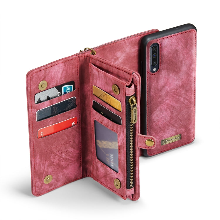 CaseMe-008 For Samaung Galaxy A30S／A50S／A50 Detachable Multifunctional Flip Leather Case (Red) - Galaxy Phone Cases by CaseMe | Online Shopping South Africa | PMC Jewellery | Buy Now Pay Later Mobicred