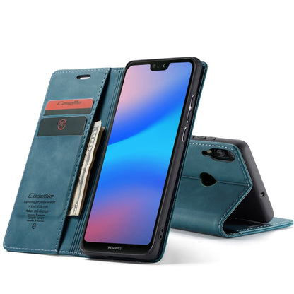 CaseMe-013 Multifunctional Horizontal Flip Leather Case with Card Slot & Holder for Huawei P20 Lite(Blue) - Huawei Cases by CaseMe | Online Shopping South Africa | PMC Jewellery | Buy Now Pay Later Mobicred