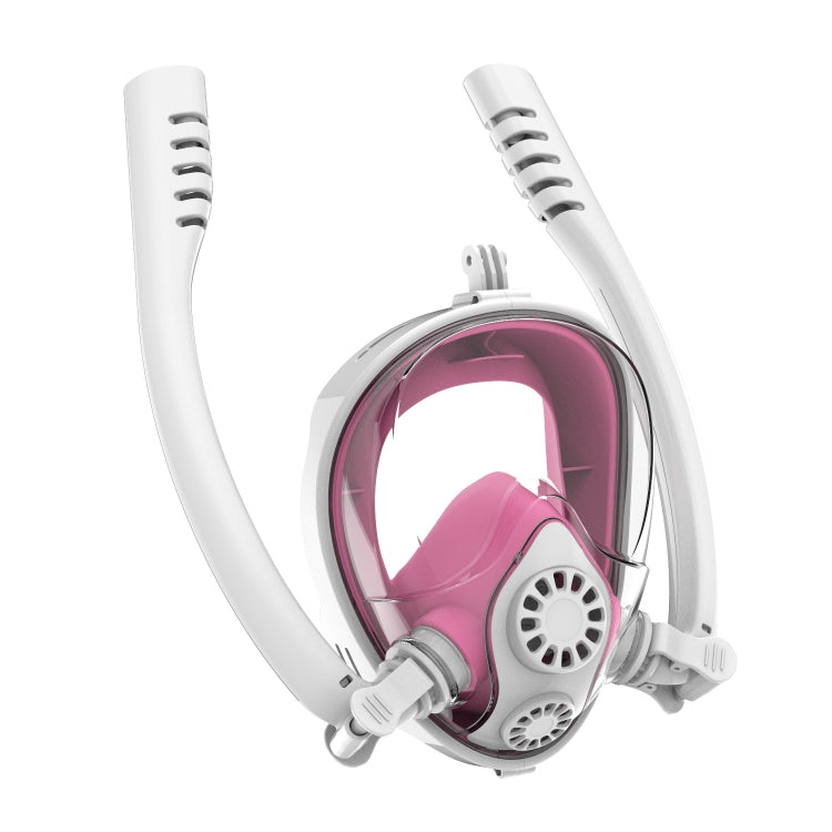 Water Sports Diving Equipment Full Dry Silicone Diving Mask Swimming Glasses for GoPro Hero11 Black / HERO10 Black / HERO9 Black /HERO8 / HERO7 /6 /5 /5 Session /4 Session /4 /3+ /3 /2 /1, Insta360 ON ... on and Other Action Cameras, Size:L/XL(White Pink) - Diving Mask by PMC TechLife | Online Shopping South Africa | PMC TechLife | Buy Now Pay Later Mobicred