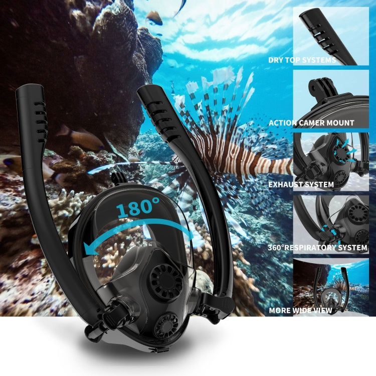 Water Sports Diving Equipment Full Dry Silicone Diving Mask Swimming Glasses for GoPro Hero11 Black / HERO10 Black / HERO9 Black /HERO8 / HERO7 /6 /5 /5 Session /4 Session /4 /3+ /3 /2 /1, Insta360 ON ... on and Other Action Cameras, Size:L/XL(White Blue) - free shipping - PMC TechLife - Order now!
