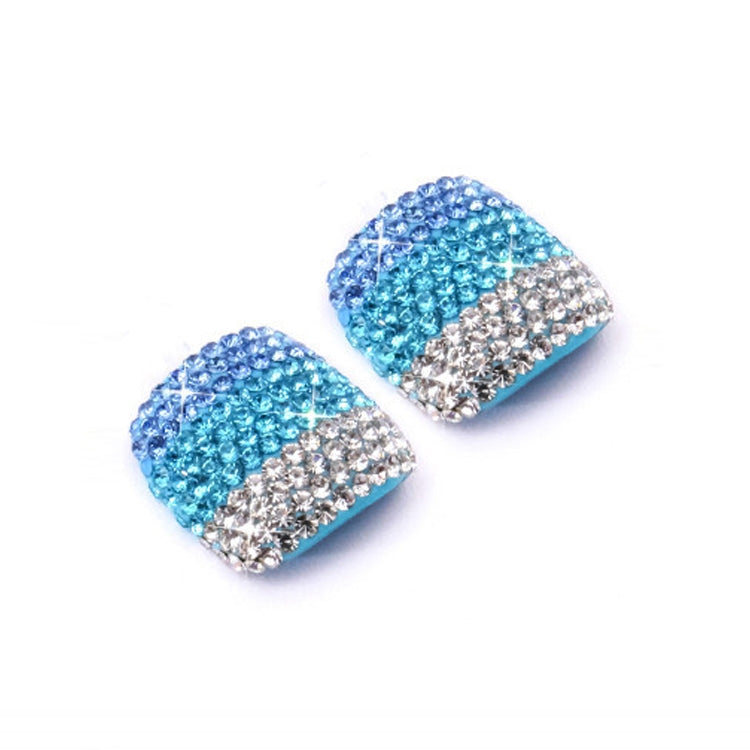 2 PCS Crystal Fake Nail Art Tips Rhinestone Full Cover Toenails Decals Stickers(NO:20) - free shipping - PMC Jewellery - Order now!