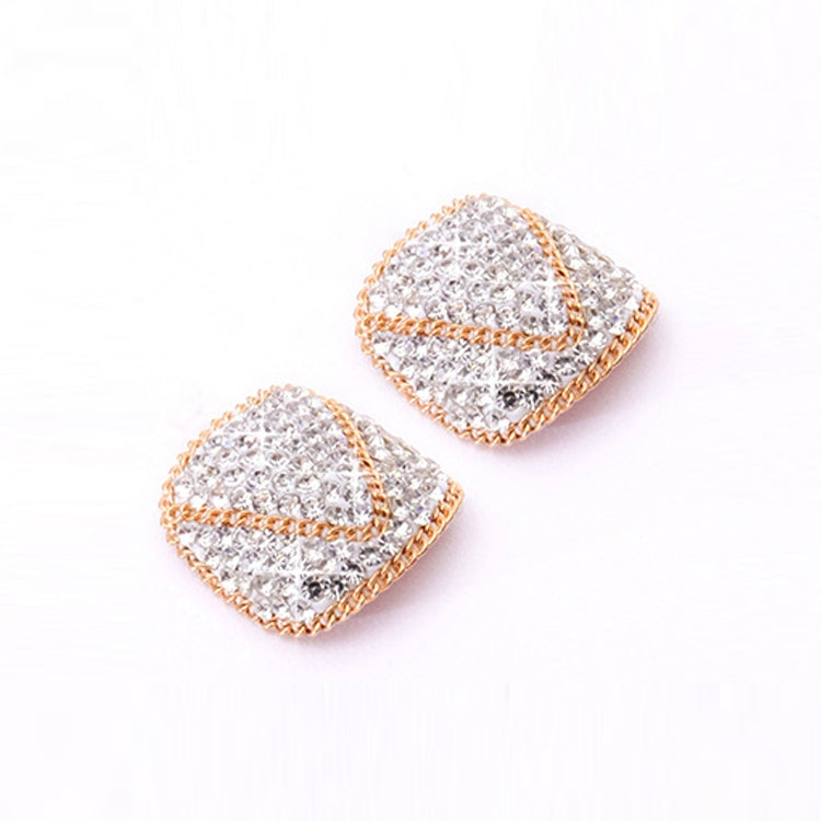 2 PCS Crystal Fake Nail Art Tips Rhinestone Full Cover Toenails Decals Stickers(NO:23) - free shipping - PMC Jewellery - Order now!