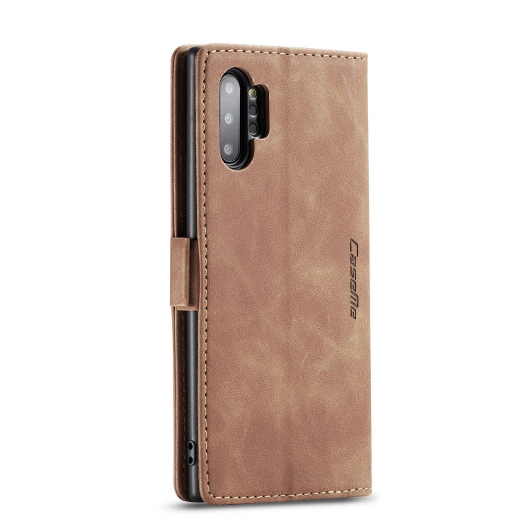 CaseMe-013 Multifunctional Horizontal Flip Leather Case with Card Slot & Holder & Wallet for Galaxy Note 10+(Brown) - Galaxy Phone Cases by CaseMe | Online Shopping South Africa | PMC Jewellery | Buy Now Pay Later Mobicred