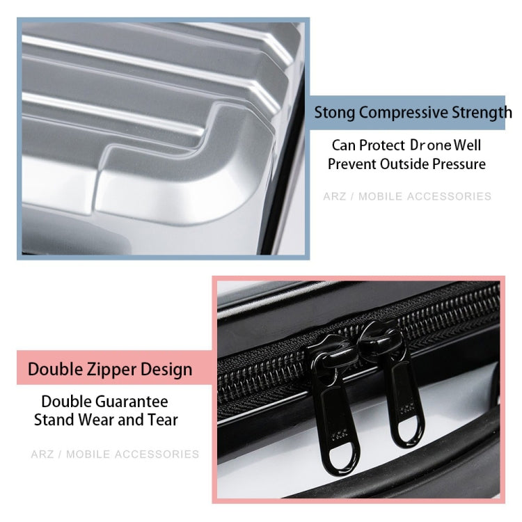 ls-S004 Portable Waterproof Drone Handbag Storage Bag for DJI Mavic Mini 2(Silver + Black Liner) - free shipping - PMC TechLife - Order now!