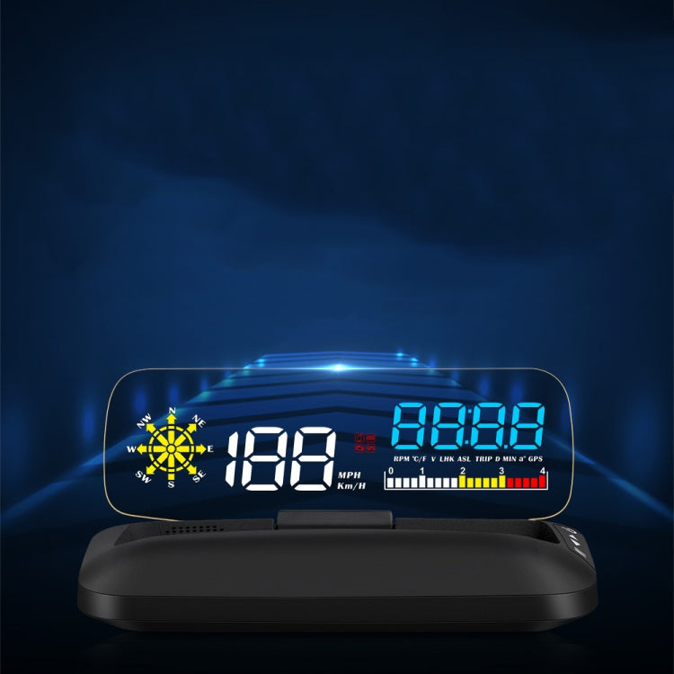C5 OBD2 + GPS Mode Car HUD Head-up Display Water Temperature / Vehicle Speed / Voltage - Head Up Display System by PMC TechLife | Online Shopping South Africa | PMC TechLife | Buy Now Pay Later Mobicred