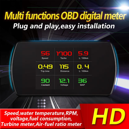 P12 Car HUD Head-up Display OBD2 Fault Code Elimination - Head Up Display System by PMC Jewellery | Online Shopping South Africa | PMC Jewellery | Buy Now Pay Later Mobicred