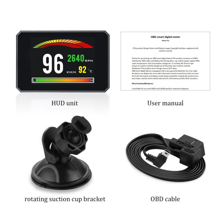 P16 Car HUD Head-up Display OBD2 Fault Code Elimination - Head Up Display System by PMC Jewellery | Online Shopping South Africa | PMC Jewellery | Buy Now Pay Later Mobicred