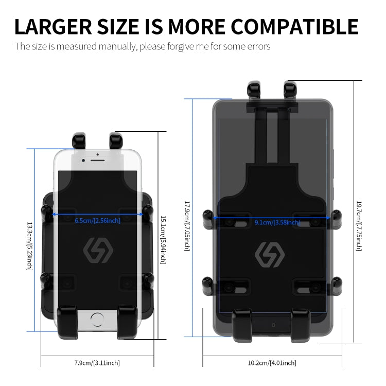 WUPP CS-1205A1 All Aluminum Alloy Motorcycle Navigation Bracket Phone Holder - Holder by WUPP | Online Shopping South Africa | PMC TechLife | Buy Now Pay Later Mobicred