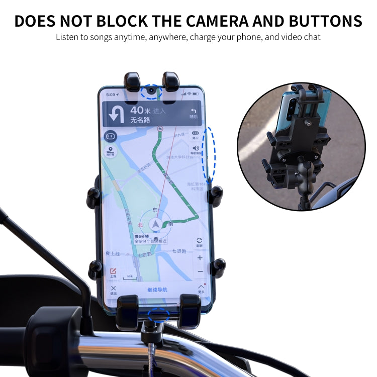 WUPP CS-1205A1 All Aluminum Alloy Motorcycle Navigation Bracket Phone Holder - Holder by WUPP | Online Shopping South Africa | PMC TechLife | Buy Now Pay Later Mobicred