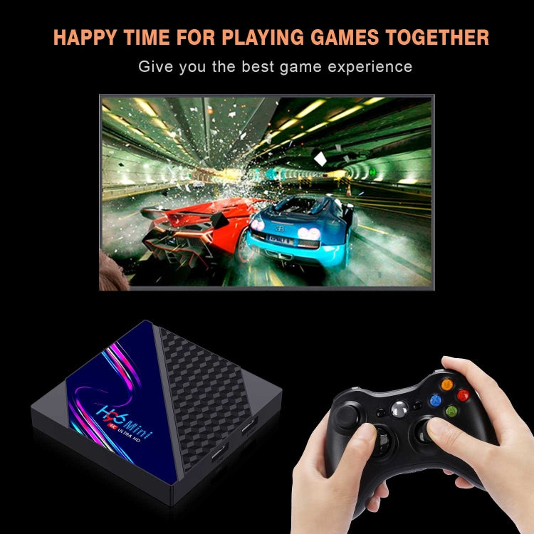 H96 Mini V8 4K Smart TV Box with Remote Control, Android 10.0, RK3228A Quad-core Cortex-A7, 1GB+8GB, Built-in TikTok, Support DLNA / HDMI / USBx2 / 2.4G WIFI, Plug Type:AU Plug - RK3228A by PMC Jewellery | Online Shopping South Africa | PMC Jewellery | Buy Now Pay Later Mobicred