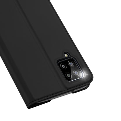 For Samsung Galaxy A12 DUX DUCIS Skin Pro Series Horizontal Flip PU + TPU Leather Case, with Holder & Card Slots(Black) - Galaxy Phone Cases by DUX DUCIS | Online Shopping South Africa | PMC Jewellery | Buy Now Pay Later Mobicred