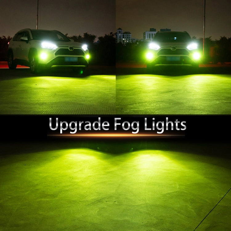 9005 2 PCS DC12-24V / 10.5W Car Double Colors Fog Lights with 24LEDs SMD-3030 & Constant Current, Box Packaging(White Light + Lime Light) - Fog / Driving Lights by PMC TechLife | Online Shopping South Africa | PMC TechLife | Buy Now Pay Later Mobicred