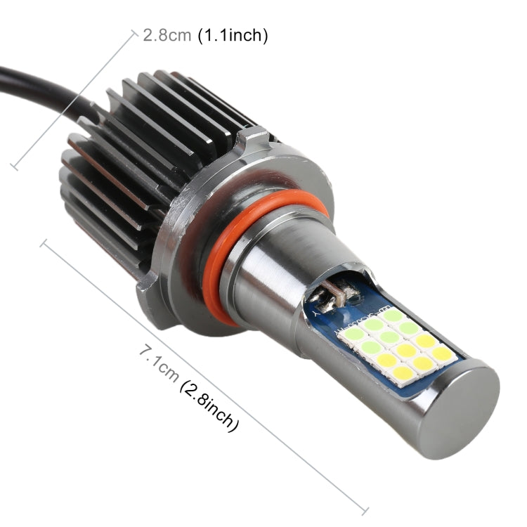 9005 2 PCS DC12-24V / 10.5W Car Double Colors Fog Lights with 24LEDs SMD-3030 & Constant Current, Box Packaging(White Light + Ice Blue Light) - Fog / Driving Lights by PMC TechLife | Online Shopping South Africa | PMC TechLife | Buy Now Pay Later Mobicred