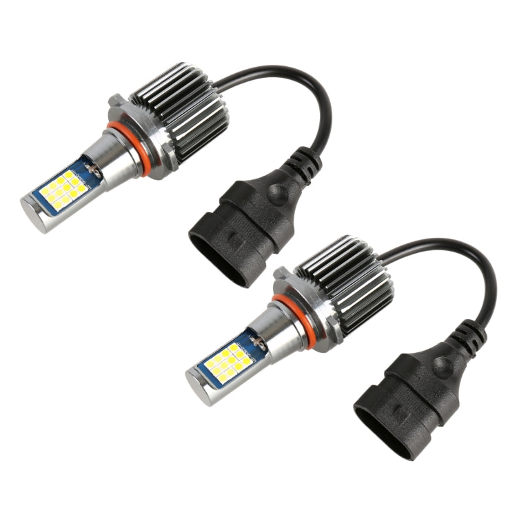 9006 2 PCS DC12-24V / 10.5W Car Double Colors Fog Lights with 24LEDs SMD-3030 & Constant Current, Box Packaging(White Light + Gold Light) - Fog / Driving Lights by PMC TechLife | Online Shopping South Africa | PMC TechLife | Buy Now Pay Later Mobicred
