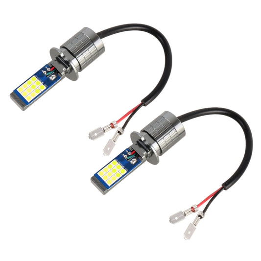 H3 2 PCS DC12-24V / 10.5W Car Double Colors Fog Lights with 24LEDs SMD-3030 & Constant Current, Box Packaging(White Light + Lime Light) - Fog / Driving Lights by PMC Jewellery | Online Shopping South Africa | PMC Jewellery | Buy Now Pay Later Mobicred