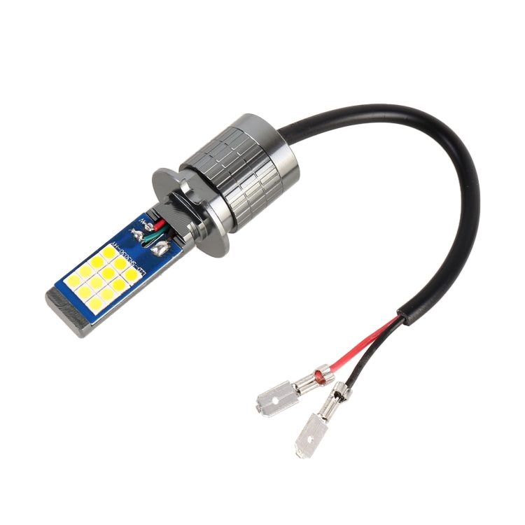H3 2 PCS DC12-24V / 10.5W Car Double Colors Fog Lights with 24LEDs SMD-3030 & Constant Current, Box Packaging(White Light + Gold Light) - Fog / Driving Lights by PMC TechLife | Online Shopping South Africa | PMC TechLife | Buy Now Pay Later Mobicred