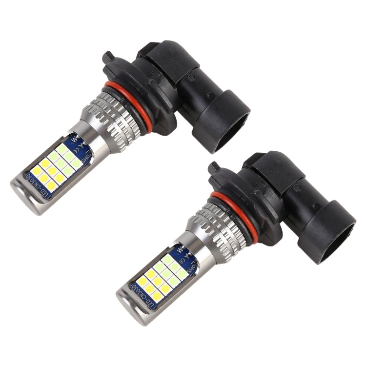 9006 2 PCS DC12-24V / 8.6W Car Double Colors Fog Lights with 24LEDs SMD-3030 & Constant Current, Bag Packaging(White Light + Ice Blue Light) - Fog / Driving Lights by PMC Jewellery | Online Shopping South Africa | PMC Jewellery | Buy Now Pay Later Mobicred