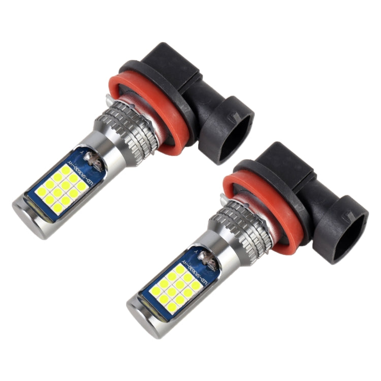 H11 / H8 2 PCS DC12-24V / 8.6W Car Fog Lights with 24LEDs SMD-3030 & Constant Current, Bag Packagin(Lime Light) - Fog / Driving Lights by PMC Jewellery | Online Shopping South Africa | PMC Jewellery | Buy Now Pay Later Mobicred