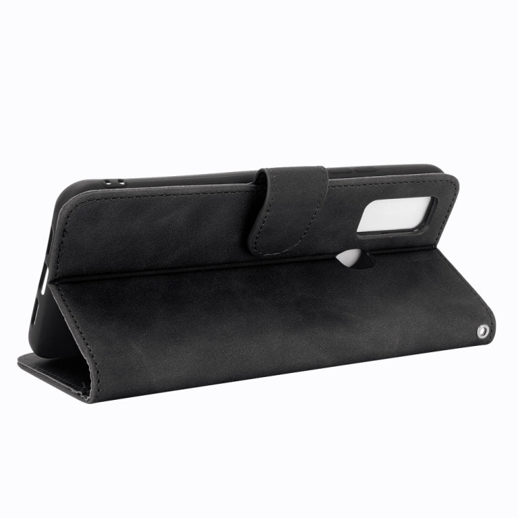For DOOGEE N30 Solid Color Skin Feel Magnetic Buckle Horizontal Flip Calf Texture PU Leather Case with Holder & Card Slots & Wallet(Black) - More Brand by PMC TechLife | Online Shopping South Africa | PMC TechLife | Buy Now Pay Later Mobicred